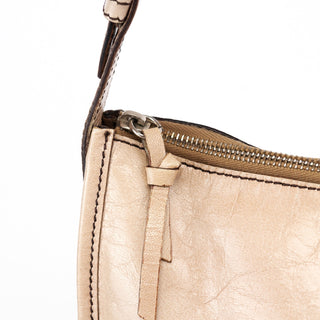 Miu Miu Beige Lambskin Hobo Shoulder Bag