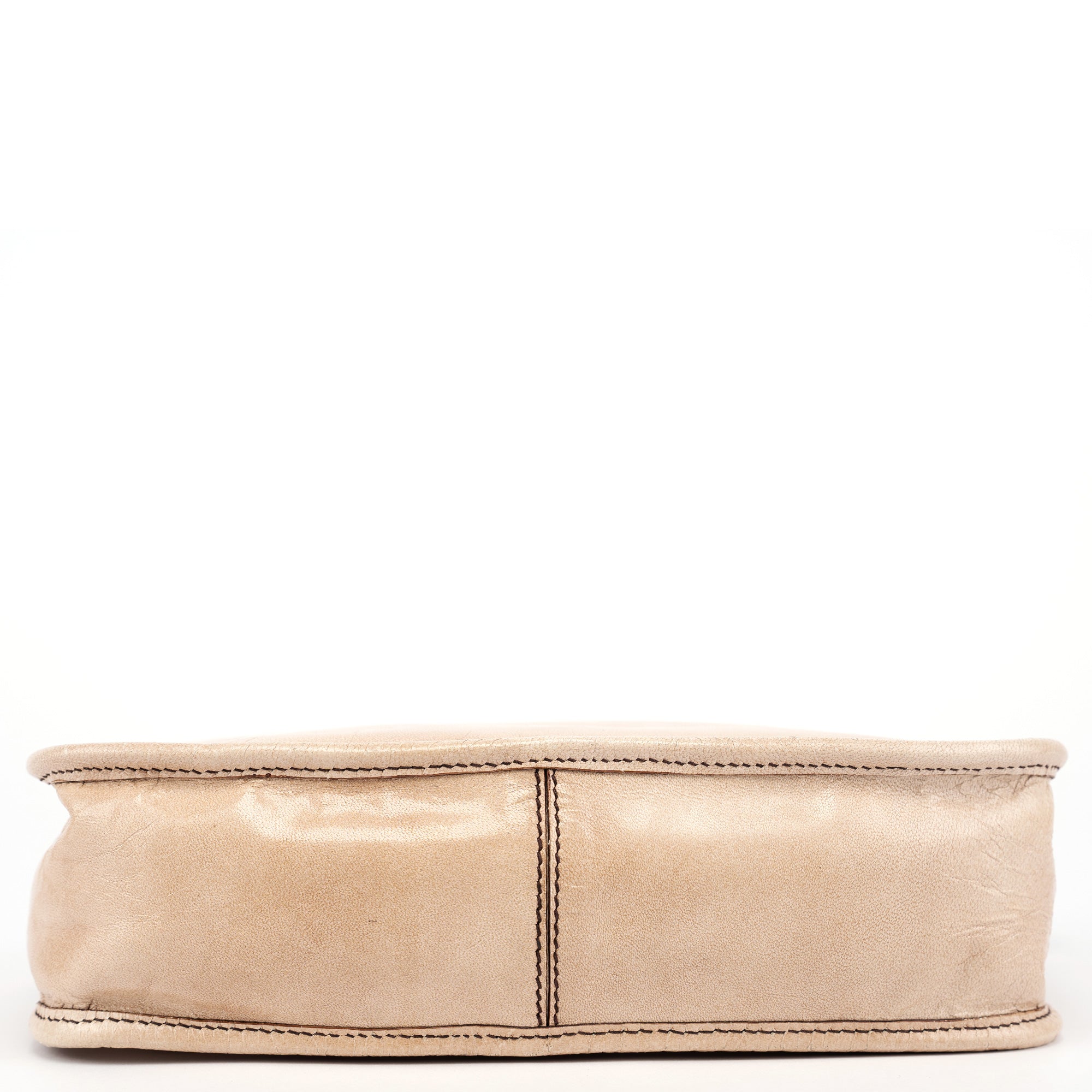 Miu Miu Sac hobo en cuir d'agneau beige