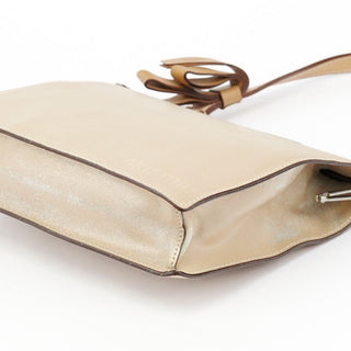 Miu Miu Beige Leather Clutch Handbag