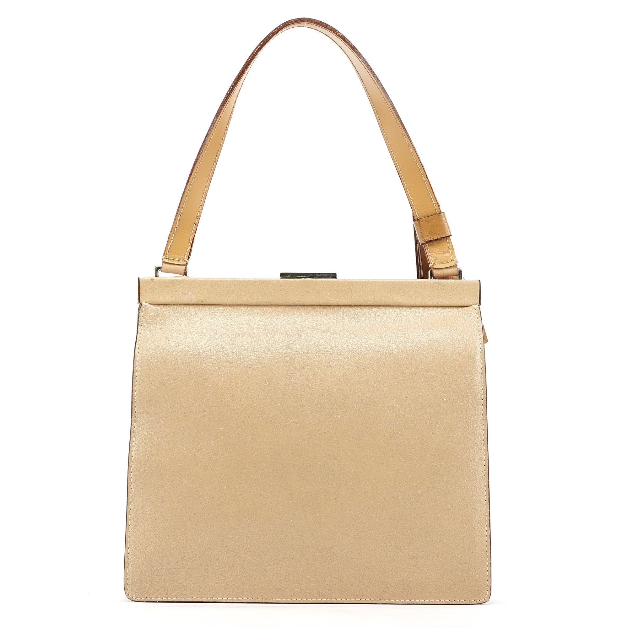Miu Miu Beige Leather Clutch Handbag