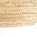 Miu Miu Beige Raffia Brown Leather Basket Bag
