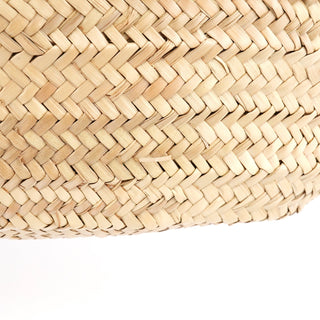 Miu Miu Beige Raffia Brown Leather Basket Bag