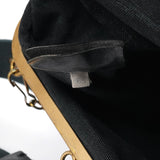 Miu Miu Black Canvas Frame Shoulder Bag