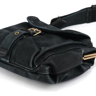 Miu Miu Black Canvas Frame Shoulder Bag