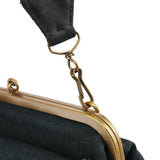 Miu Miu Black Canvas Frame Shoulder Bag