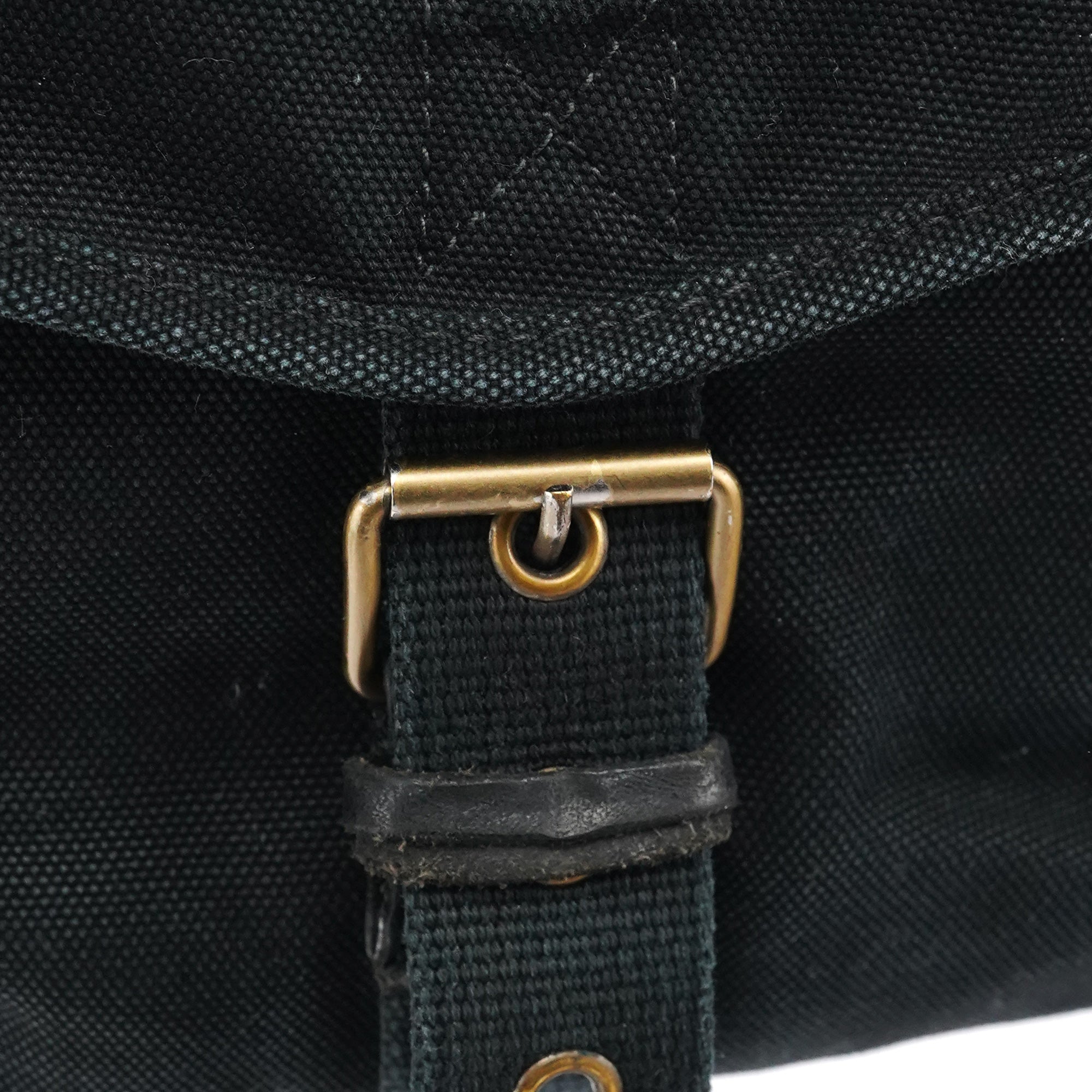 Miu Miu Black Canvas Frame Shoulder Bag