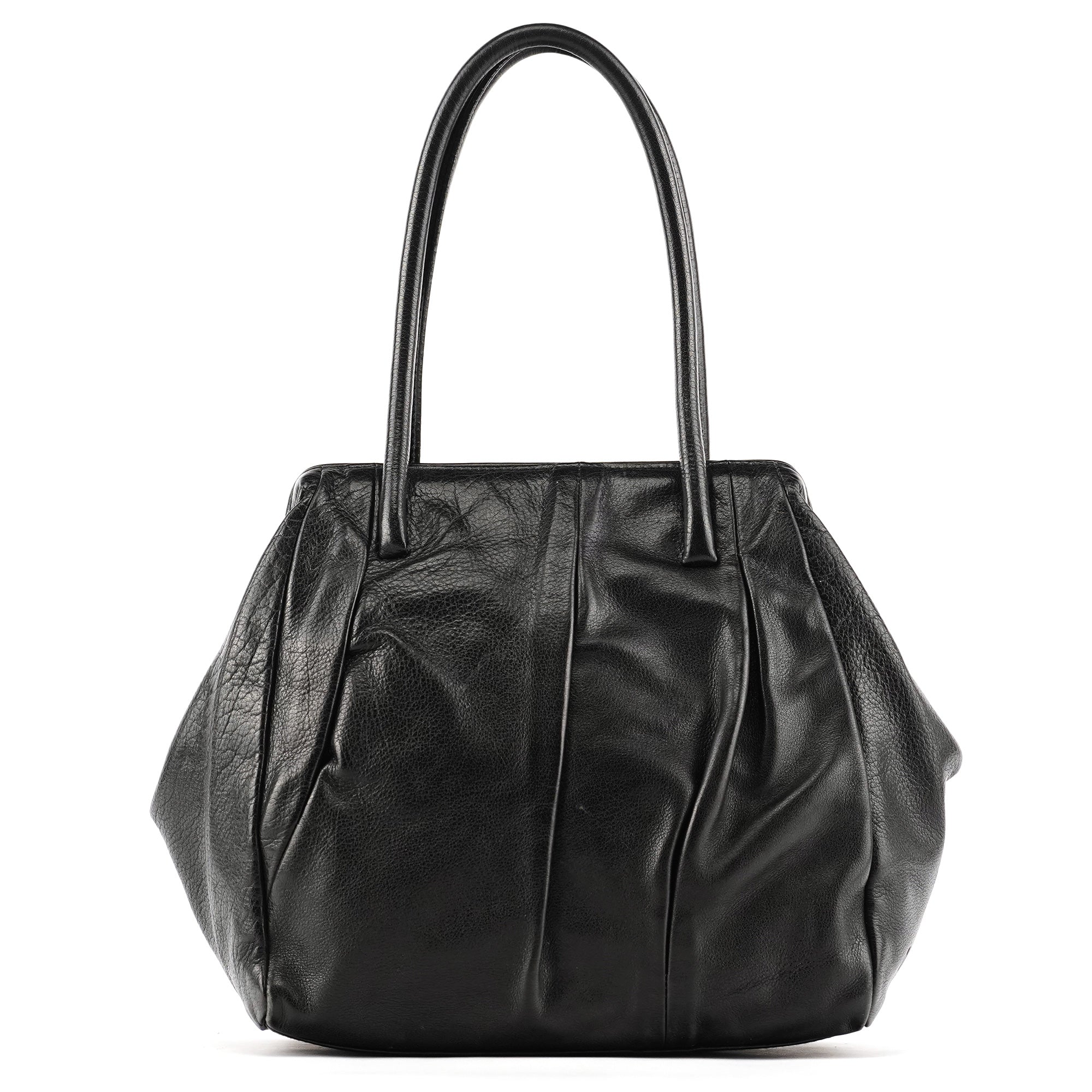Miu Miu Black Leather Tote Bag