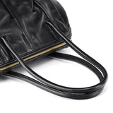 Miu Miu Black Leather Tote Bag