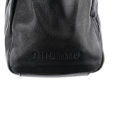 Miu Miu Black Leather Tote Bag