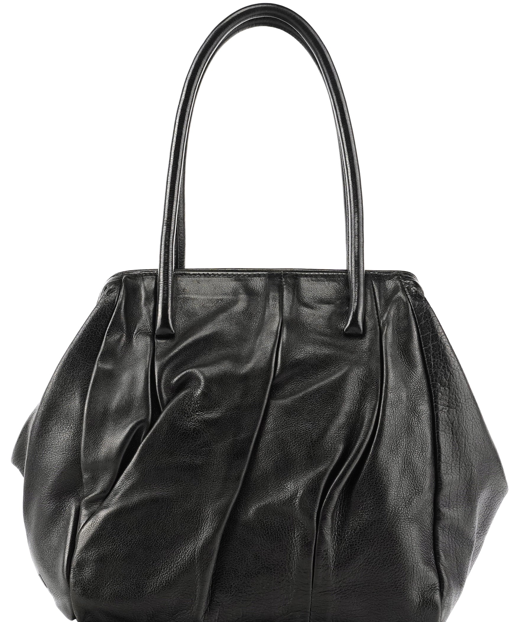 Miu Miu Black Leather Tote Bag
