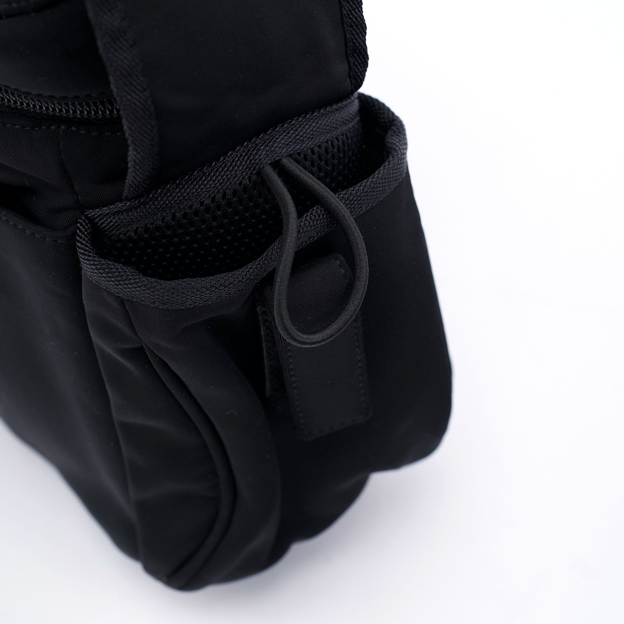 Miu Miu Black Neoprene Tactical Shoulder Bag
