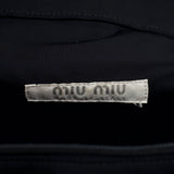Miu Miu Black Neoprene Tactical Shoulder Bag