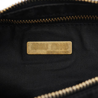 Miu Miu Black Nylon Cargo Shoulder Bag