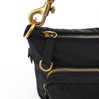 Miu Miu Black Nylon Cargo Shoulder Bag