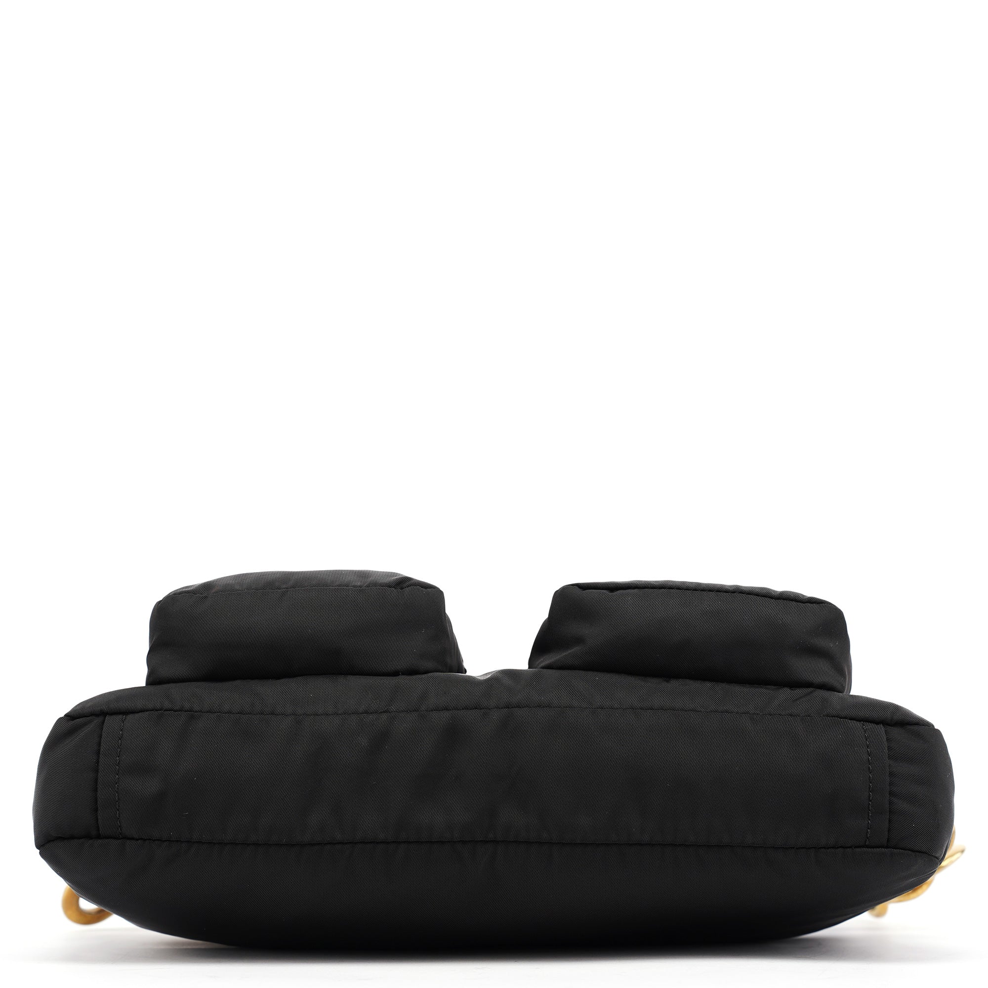 Miu Miu Black Nylon Cargo Shoulder Bag