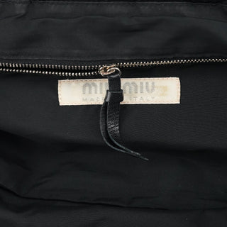 Miu Miu Black Nylon Clutch Shoulder Bag