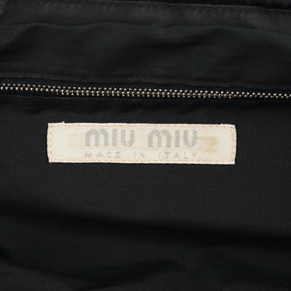 Miu Miu Black Nylon Clutch Shoulder Bag