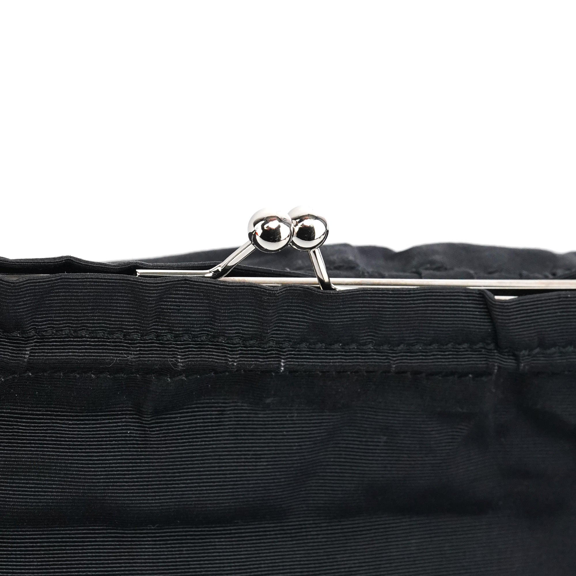 Miu Miu Black Nylon Clutch Shoulder Bag