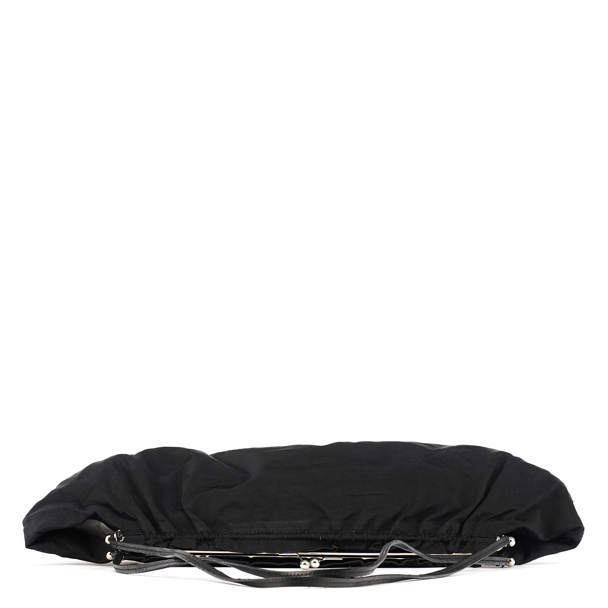 Miu Miu Black Nylon Clutch Shoulder Bag