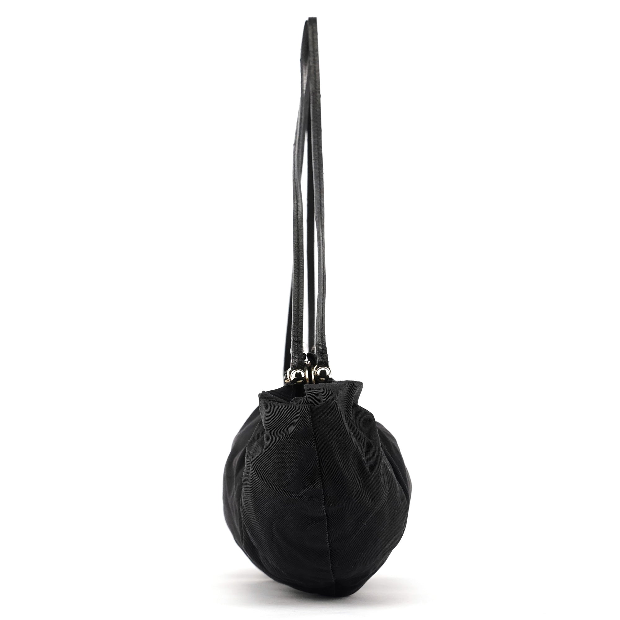 Miu Miu Black Nylon Clutch Shoulder Bag