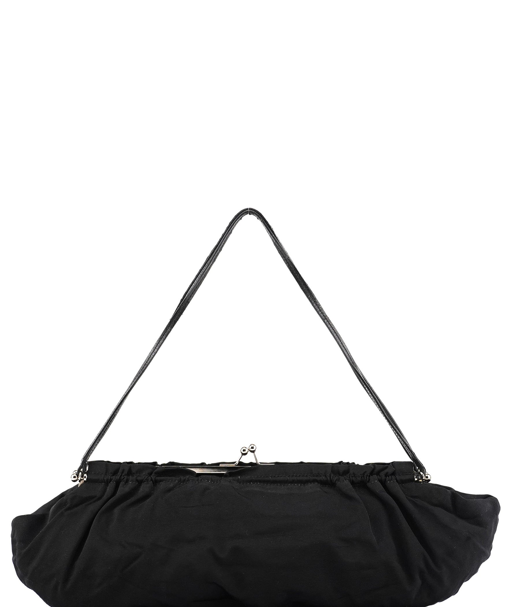 Miu Miu Black Nylon Clutch Shoulder Bag
