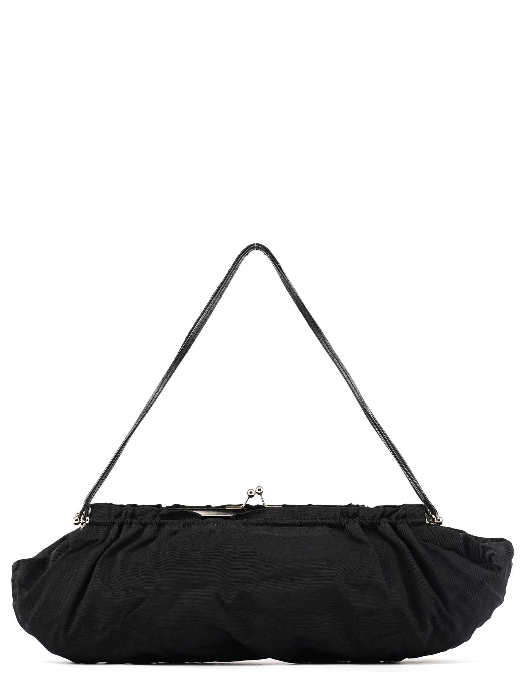 Miu Miu Black Nylon Clutch Shoulder Bag