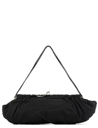 Miu Miu Black Nylon Clutch Shoulder Bag