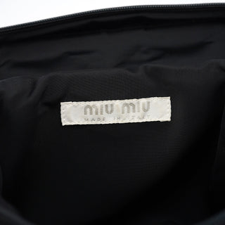 Miu Miu Black Nylon Tactical Crossbody Bag
