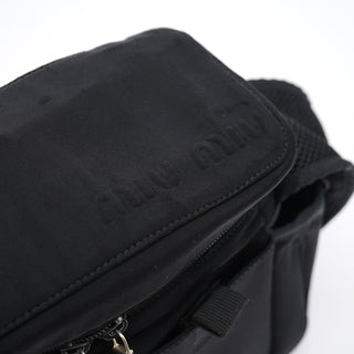 Miu Miu Black Nylon Tactical Crossbody Bag