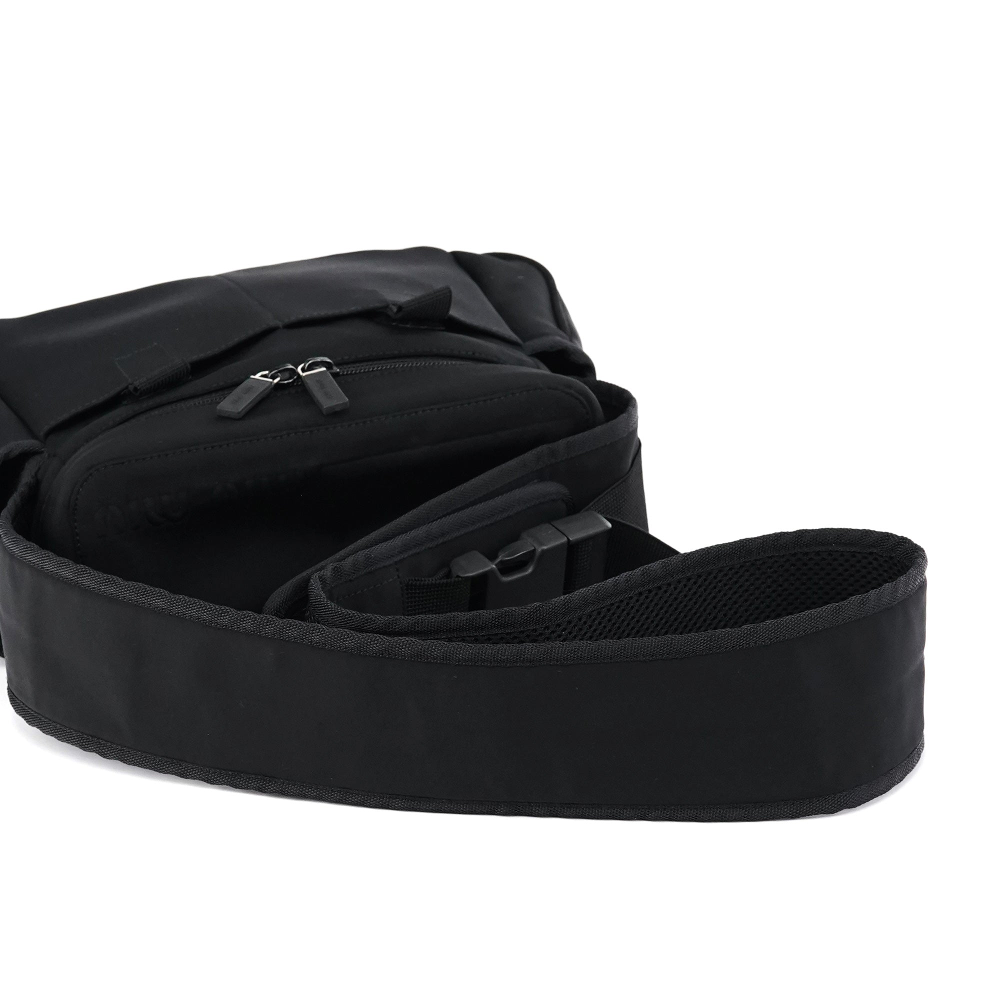 Miu Miu Black Nylon Tactical Crossbody Bag