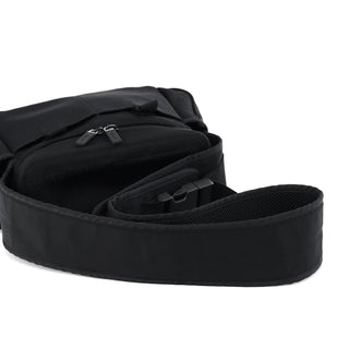 Miu Miu Black Nylon Tactical Crossbody Bag