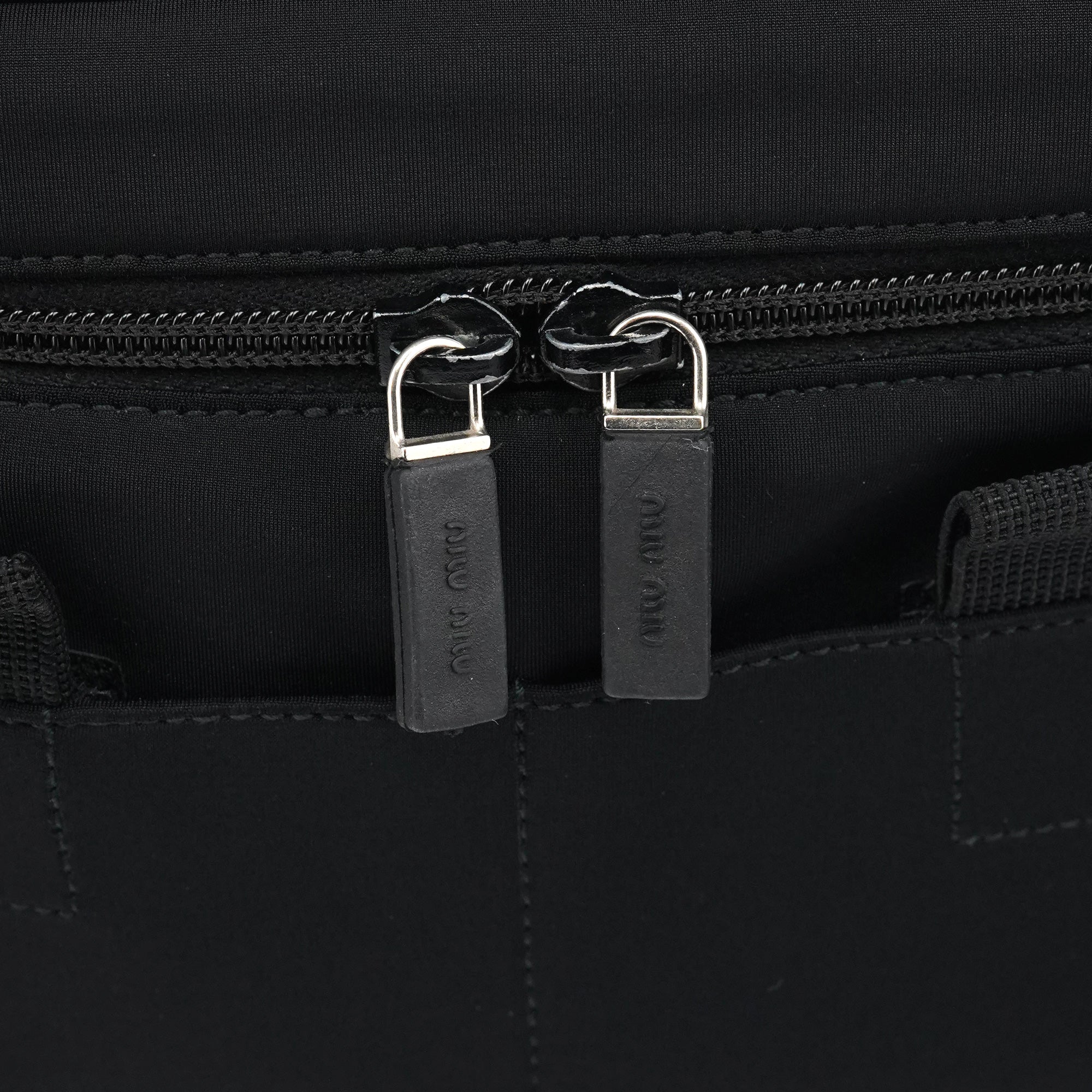 Miu Miu Black Nylon Tactical Crossbody Bag