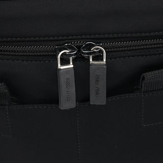 Miu Miu Black Nylon Tactical Crossbody Bag