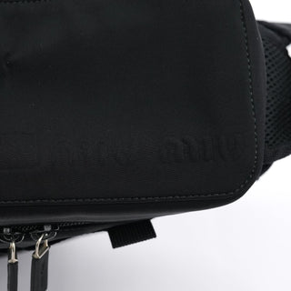 Miu Miu Black Nylon Tactical Crossbody Bag