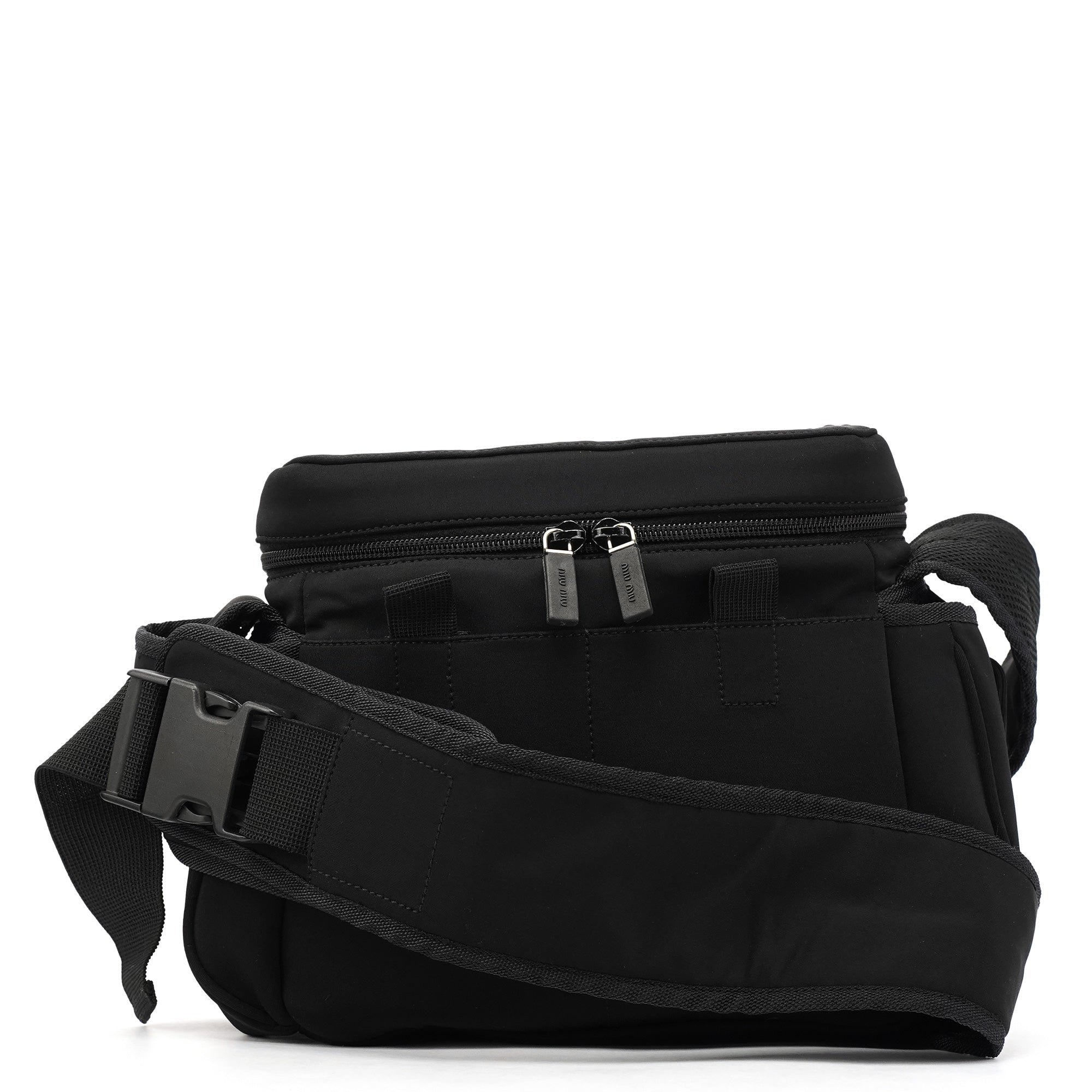 Miu Miu Black Nylon Tactical Crossbody Bag