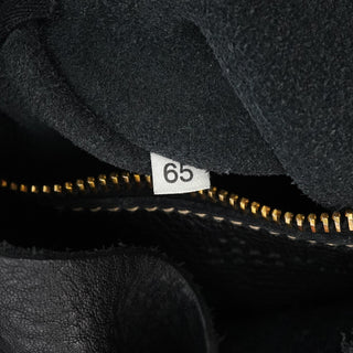 Miu Miu Black Pebbled Leather Knot Shoulder Bag