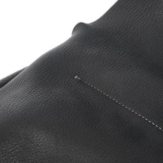 Miu Miu Black Pebbled Leather Knot Shoulder Bag