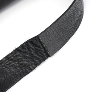 Miu Miu Black Pebbled Leather Knot Shoulder Bag