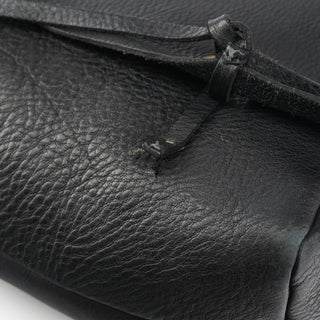 Miu Miu Black Pebbled Leather Knot Shoulder Bag