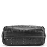 Miu Miu Black Perforated Leather Tote Bag