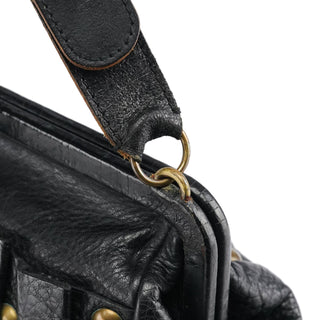 Miu Miu Black Studded Leather Clutch Handbag