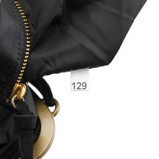 Miu Miu Black Suede Crystal Clutch Shoulder Bag