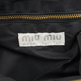 Miu Miu Black Suede Crystal Clutch Shoulder Bag