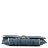 Miu Miu Blue Quilted Glitter Shoulder Bag