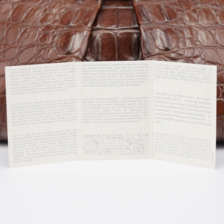 Miu Miu Brown Croc Embossed Clutch Shoulder Bag