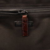 Miu Miu Brown Croc Embossed Clutch Shoulder Bag