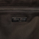 Miu Miu Brown Croc Embossed Clutch Shoulder Bag