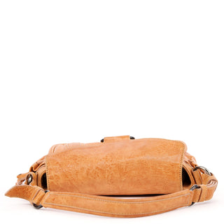 Miu Miu Brown Distressed Leather Hobo Shoulder Bag
