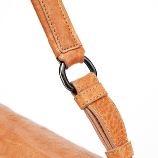 Miu Miu Brown Distressed Leather Hobo Shoulder Bag