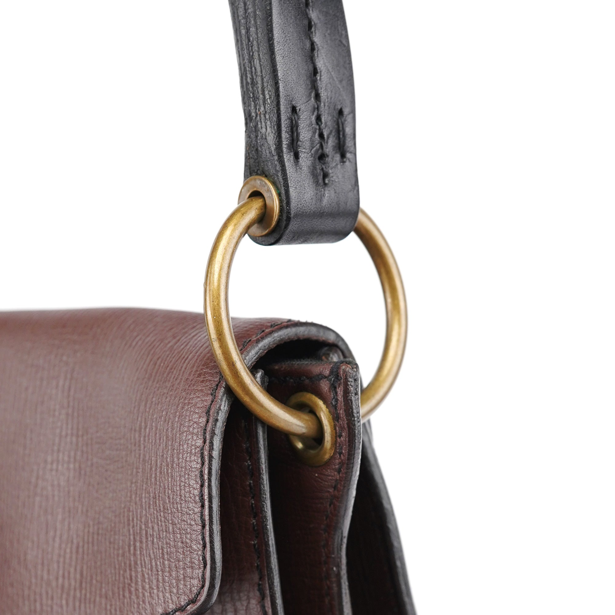 Miu Miu Brown Leather Belt Shoulder Bag